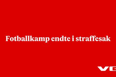 Fotballkamp endte i straffesak
