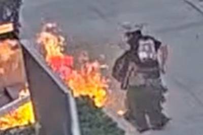 Fanget på overvåkningsvideo