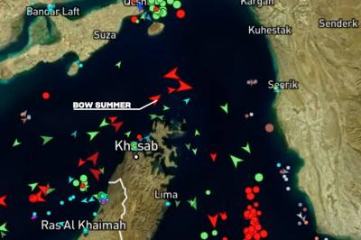 Her går Odfjell-skipet gjennom Hormuz: – Tror jeg sjekket posisjonen 50 ganger