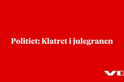 Politiet: Klatret i julegranen