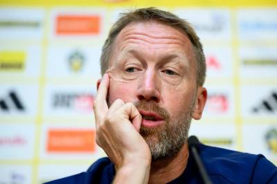 Pressekonferanse med Graham Potter og Isak Hien