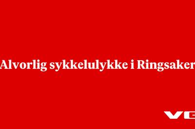 Alvorlig sykkelulykke i Ringsaker