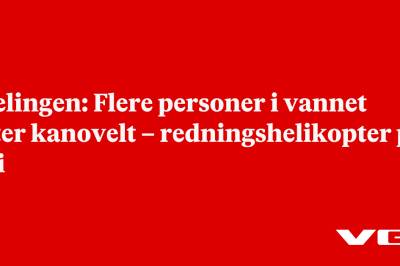 Rælingen: Flere personer i vannet etter kanovelt – redningshelikopter på vei