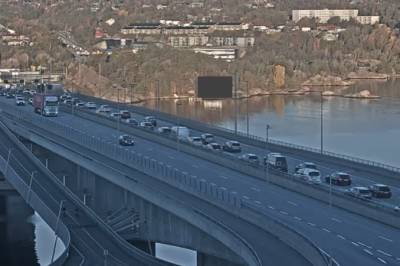 Skapte lange køer på E18 i Kristiansand