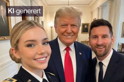 En hær av vakre kvinner kommer Trump til unnsetning, men noe skurrer