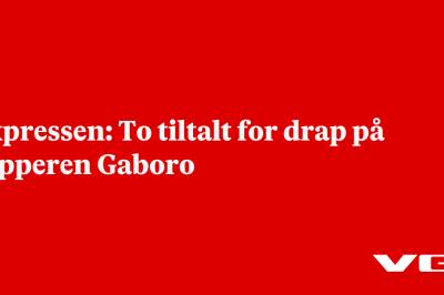 Expressen: To tiltalt for drap på rapperen Gaboro