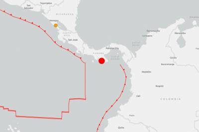 Tsunamivarsel etter jordskjelv med styrke 7,6 i Panama-regionen