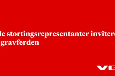 Alle stortingsrepresentanter inviteres til gravferden
