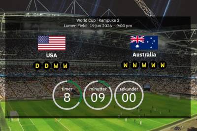 USA mot Australia: VM 2026 – lagoppstillinger, statistikk, og kampfavoritt