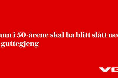 Mann i 50-årene skal ha blitt slått ned av guttegjeng