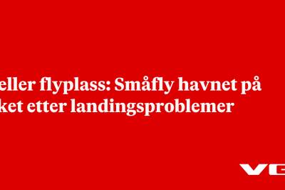 Kjeller flyplass: Småfly havnet på taket etter landingsproblemer