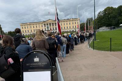 Slik ser køen ut nå
