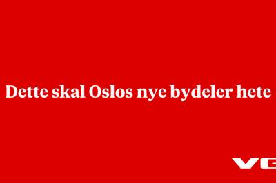 Dette skal Oslos nye bydeler hete