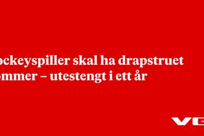 Hockeyspiller skal ha drapstruet dommer – utestengt i ett år