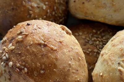 Rundstykker med cottage cheese