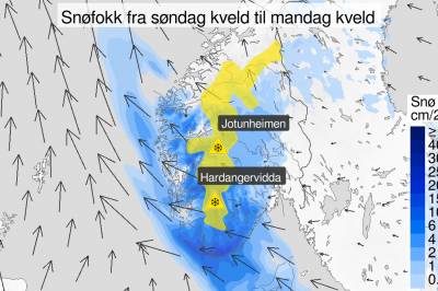 Advarer: Kraftig snøfokk ventes i fjellet