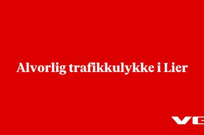 Alvorlig trafikkulykke i Lier