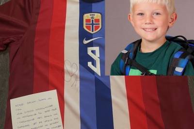 Dennis (6) mistet livet i påkjørsel – fikk signert drakt fra Haaland