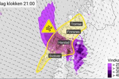 Kraftig vind rammer Nord-Norge: – Forholdene kan endre seg raskt