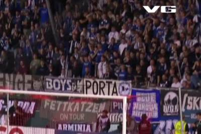 Se straffekonkurransen mellom SG Sonnenhof Grossaspach og Arminia Bielefeld