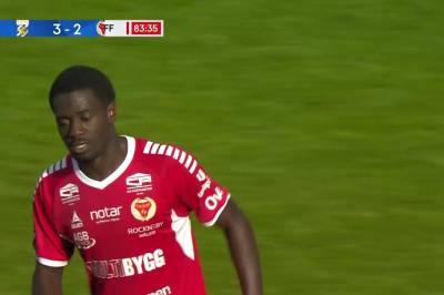 Charles Sagoe Jr med mål mot IFK Göteborg