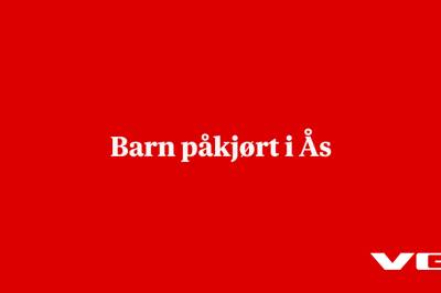 Barn påkjørt i Ås