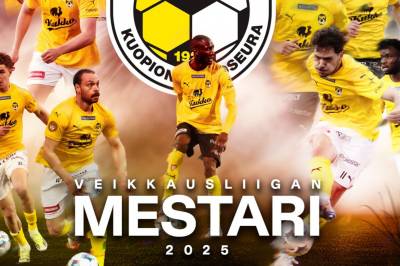 KuPS vinner den finske ligatittelen for andre gang på rad i Conference League