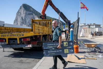 Grensen mellom Gibraltar og Spania er fjernet