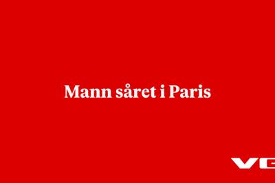 Mann såret i Paris