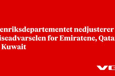 Utenriksdepartementet nedjusterer reiseadvarselen for Emiratene, Qatar og Kuwait