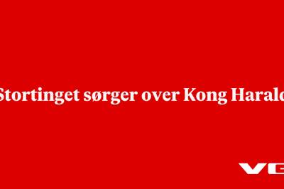 Stortinget sørger over Kong Harald