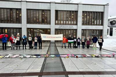 FN sin internasjonale dag for solidaritet for Palestina. Fakkeltog 28. nov i Gjøvik