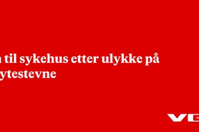Én til sykehus etter ulykke på skytestevne