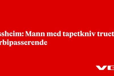Jessheim: Mann med tapetkniv truet forbipasserende 