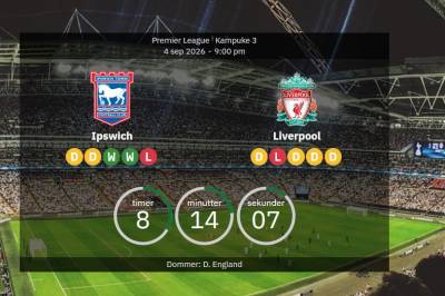 Ipswich vs Liverpool: Premier League-oppgjør på Portman Road