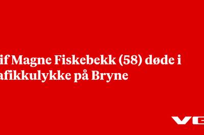 Leif Magne Fiskebekk (58) døde i trafikkulykke på Bryne