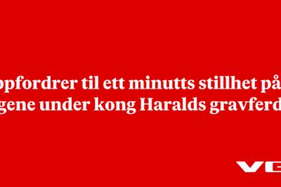 Oppfordrer til ett minutts stillhet på togene under kong Haralds gravferd