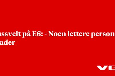 Bussvelt på E6: - Noen lettere person­skader
