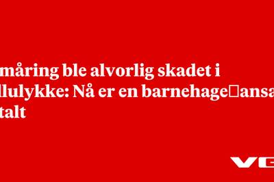 Femåring ble alvorlig skadet i fallulykke: Nå er en barnehage­ansatt tiltalt