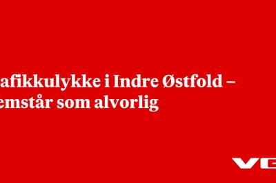 Trafikkulykke i Indre Østfold – fremstår som alvorlig