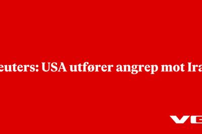 Reuters: USA utfører angrep mot Iran