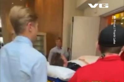 Frank Løke kom rett fra sykehuset til bankett
