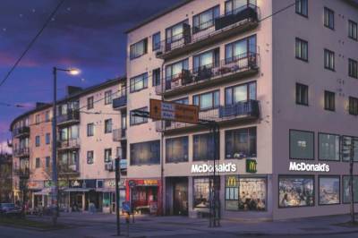 McDonald's  er ikke det dummeste valget i et godt trafikkert veikryss