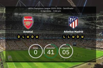 Arsenal – Atlético Madrid! to norske stjerner må følge med fra sidelinjen