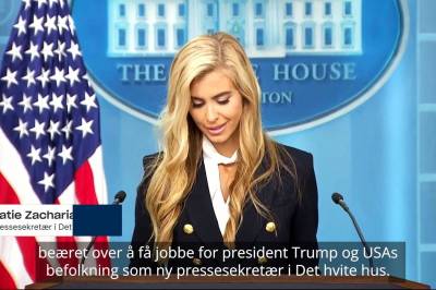 Her er Trumps nye pressesekretær: – Presidenten min…  Nei unnskyld, mannen min
