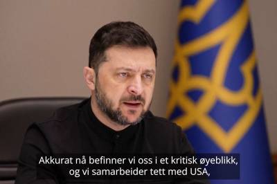 Zelenskyj: – Angriperen må betale fullt ut for krigen han startet