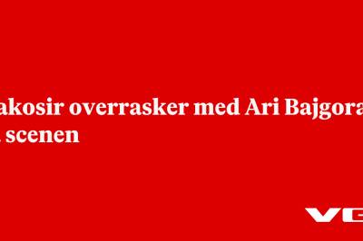 Makosir overrasker med Ari Bajgora på scenen