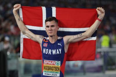 Jakob Ingebrigtsen sikrer seg enda en gullmedalje i EM, få måneder etter operasjonen