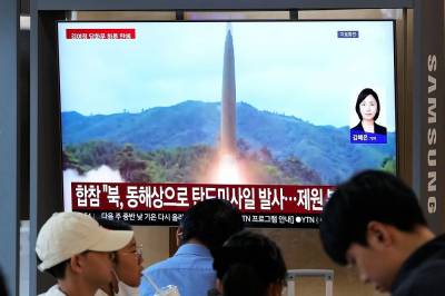 Nordkoreansk missiloppskyting mot Japanhavet