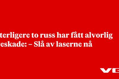 Ytterligere to russ har fått alvorlig øyeskade: – Slå av laserne nå
